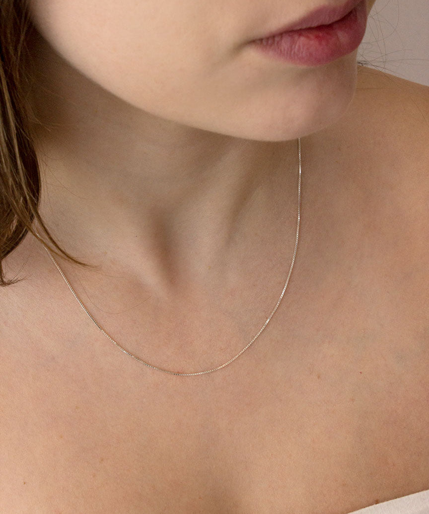 Corrente Veneziana 40cm Prata 925 - Montezza Joias