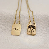 Escapulário Foto Desquinado Personalizado Ouro 18K
