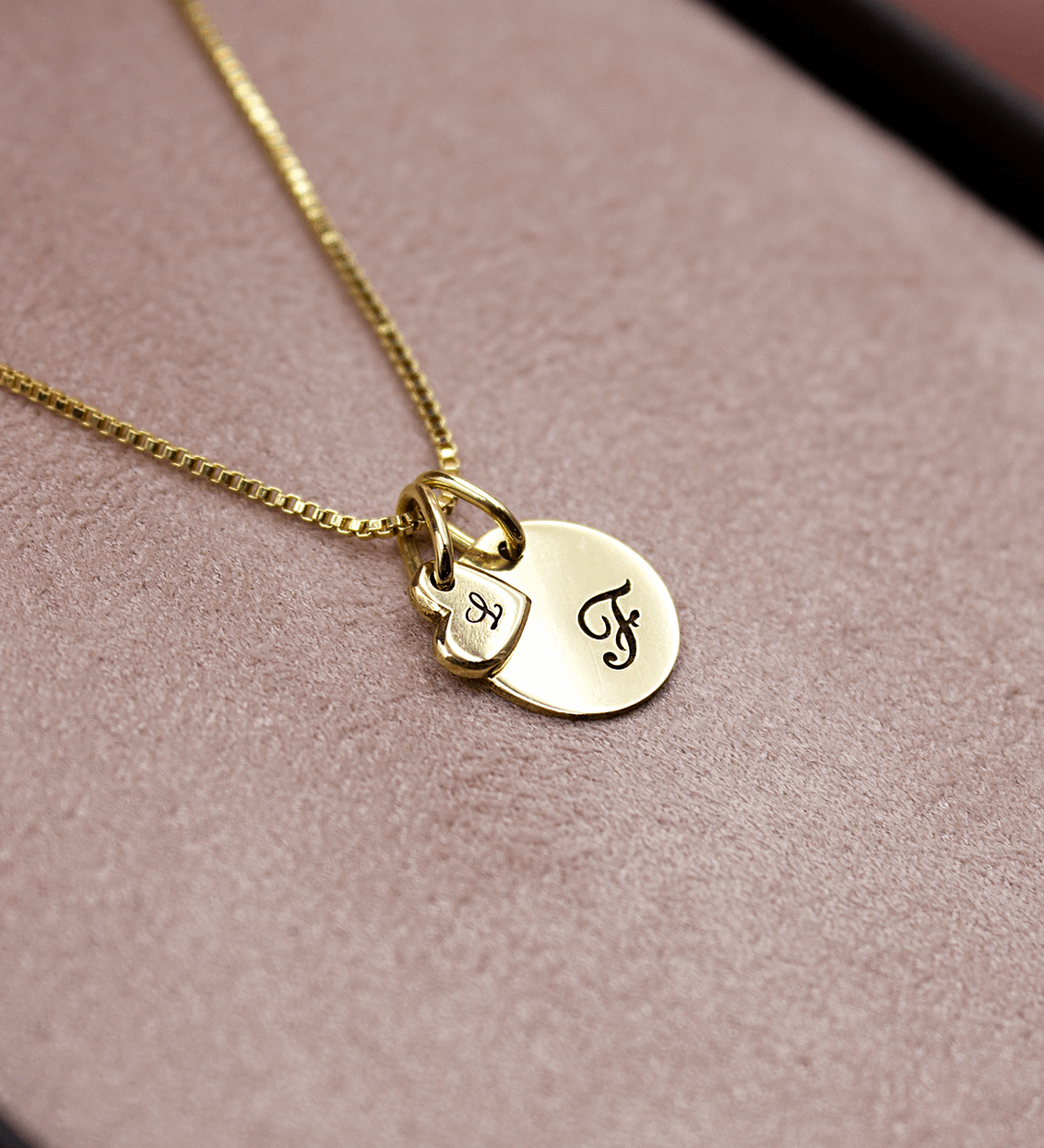 Pingente Coração Mini Personalizado Ouro 18K - Montezza Joias
