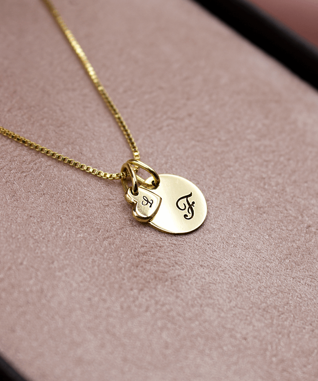 Pingente Coração Mini Personalizado Ouro 18K - Montezza Joias