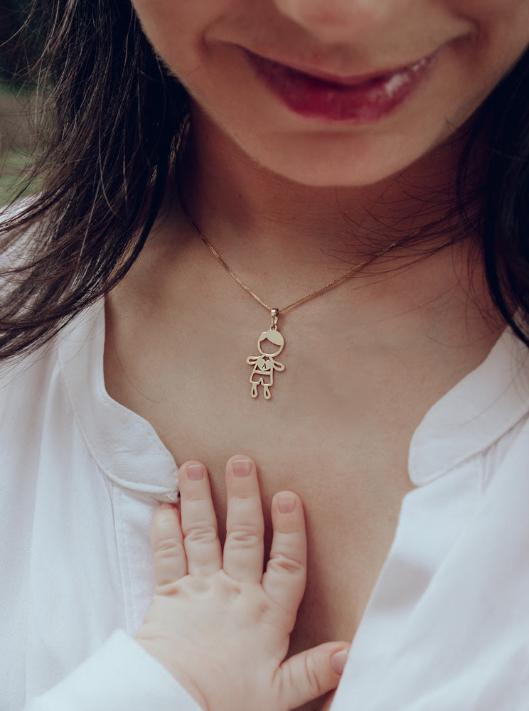 Pingente Personalizado Menino Thomas Ouro 18K