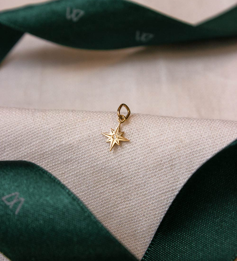 Pingente Mini Estrela Dalva Ouro 18K - Montezza Joias