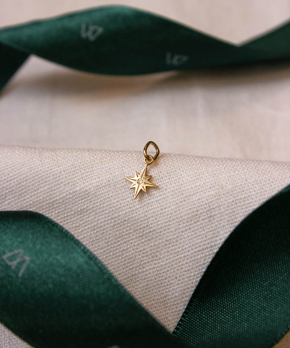 Pingente Mini Estrela Dalva Ouro 18K - Montezza Joias