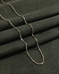 Corrente Veneziana 40cm Prata 925 - Montezza Joias