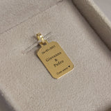 Pingente Personalizado Desquinado Ouro 18K