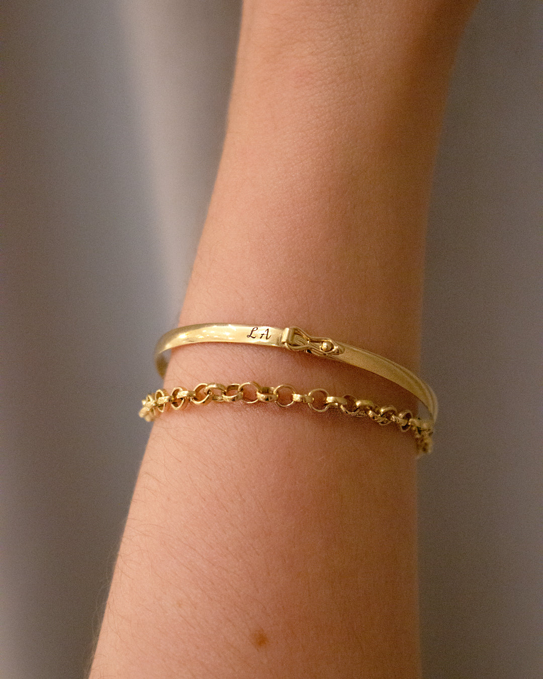 Pulseira Portuguesa Elos Maciços Ouro 18K 18cm