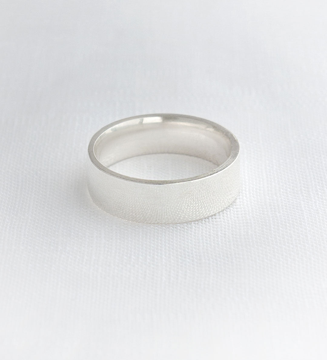 Aliança Namoro Prata 950 Lisa Reta 6mm - Montezza Joias