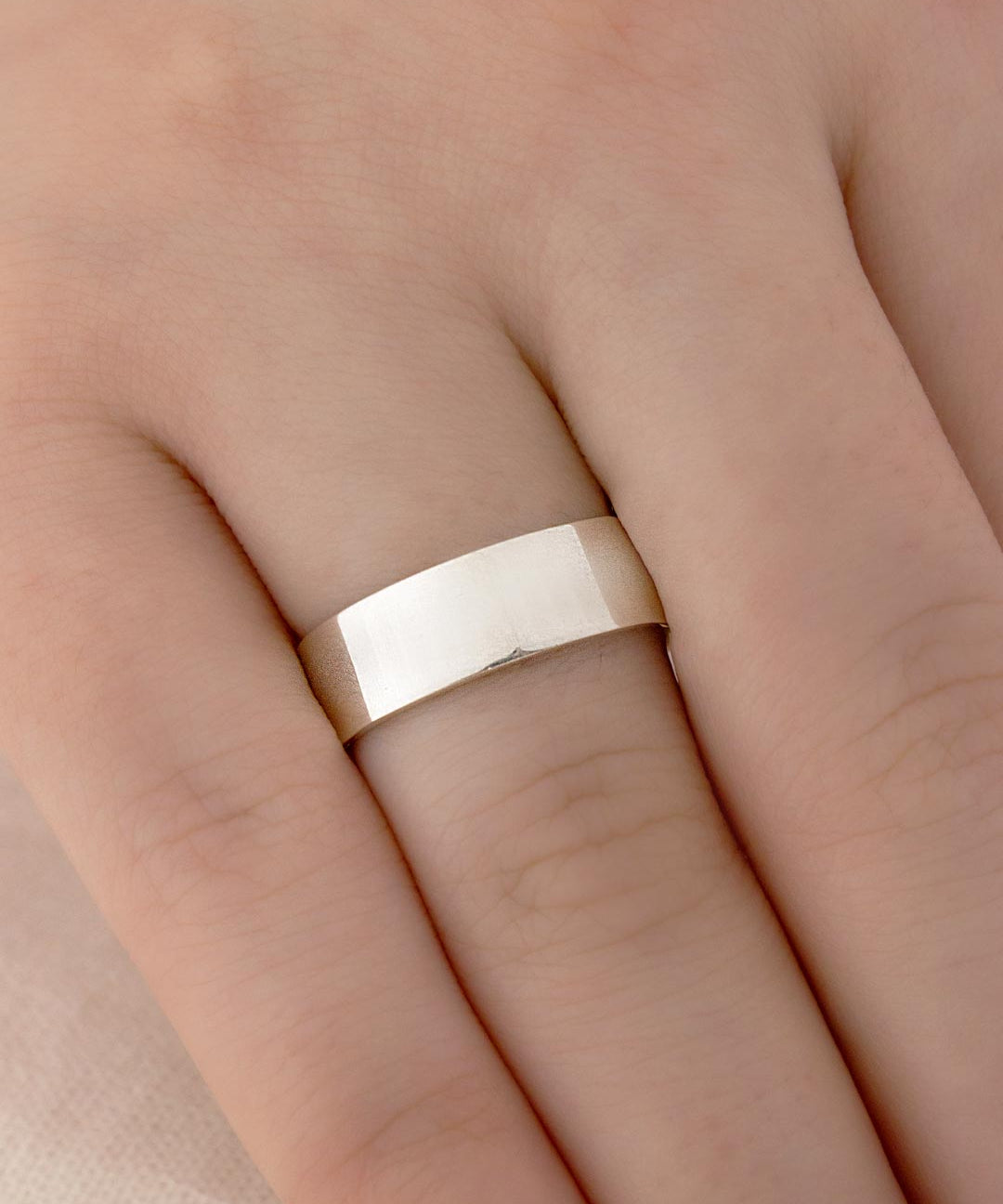 Aliança Namoro Prata 950 Lisa Reta 6mm - Montezza Joias