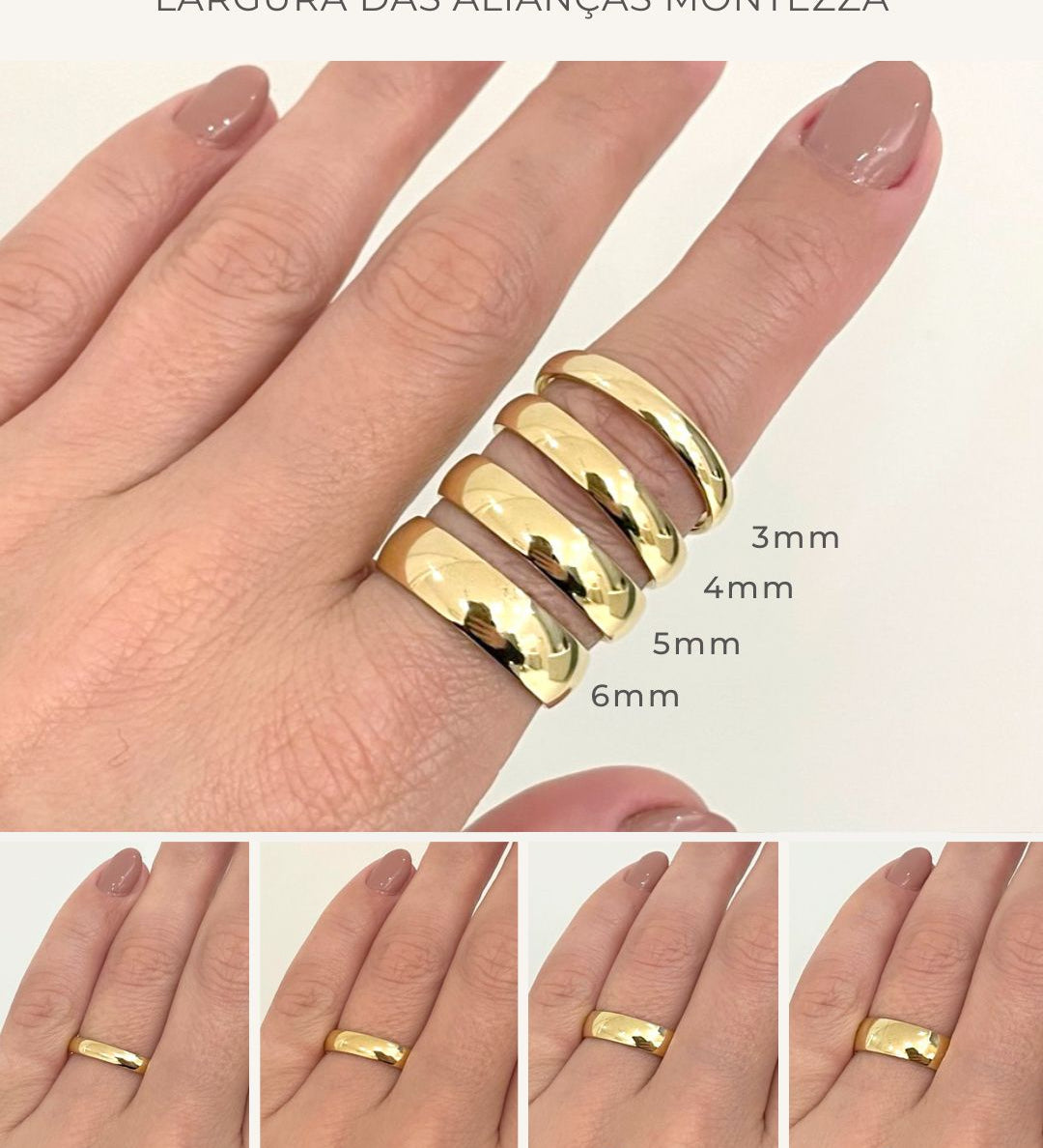 Aliança Personalizada Ouro 18K Anatômica | 6mm Reta Linha Cravejada Zircônias - Montezza Joias
