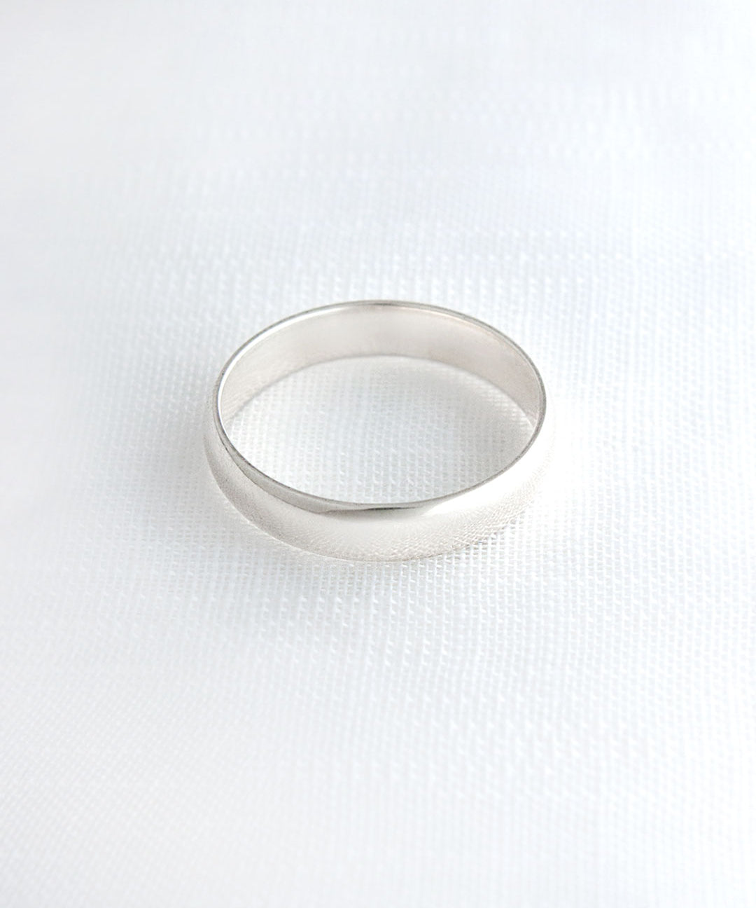 Aliança Namoro Prata 950 Abaulada 4mm - Montezza Joias