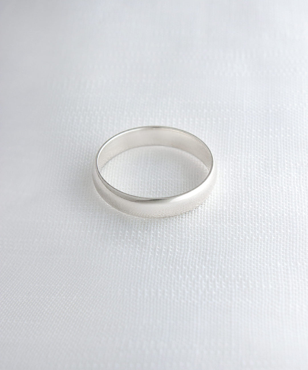 Aliança Namoro Prata 950 Abaulada 4mm - Montezza Joias
