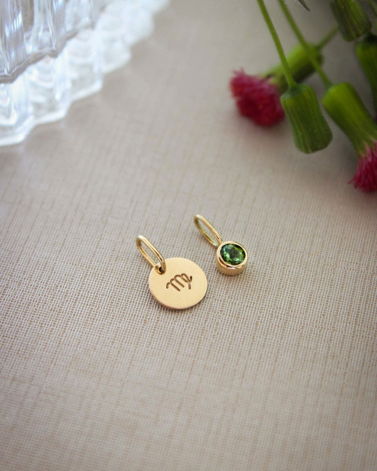 Pingente Signo Medalha Personalizada Ouro 18K