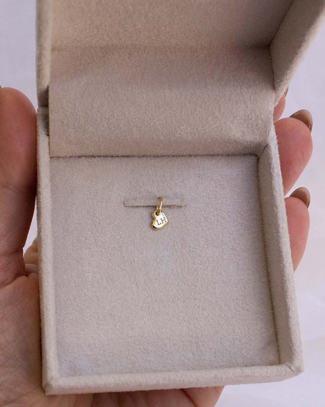 Pingente Personalizado Coração Mini Ouro 18K