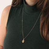 Pingente Personalizado Oval Ouro 18K