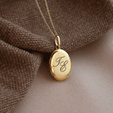 Pingente Relicário Oval Personalizado Ouro 18K