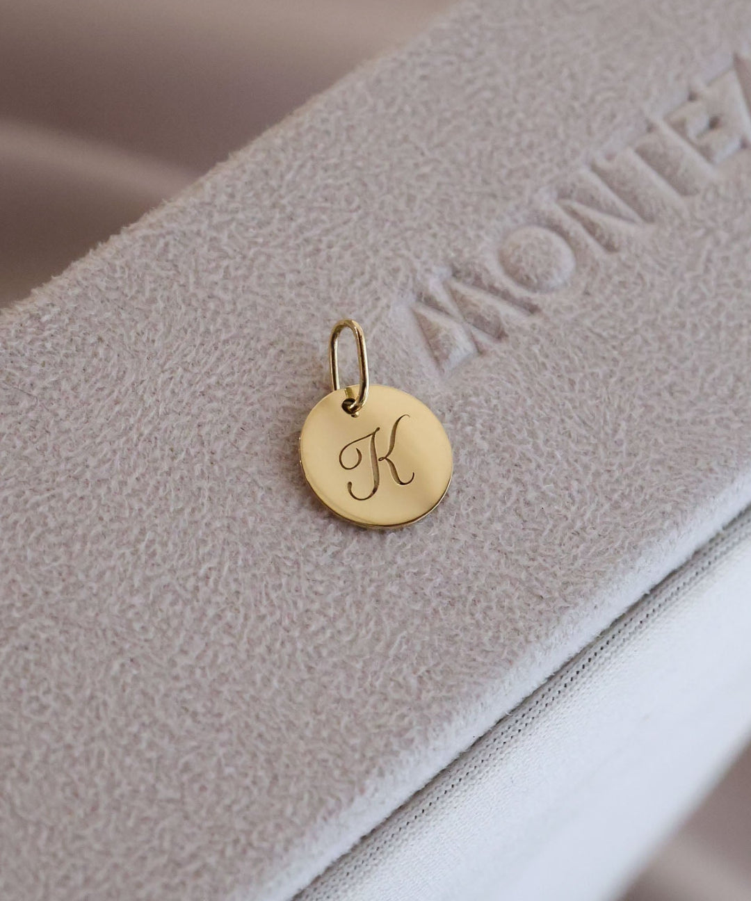 Pingente Personalizado Redondo Ouro 18K