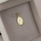 Pingente Personalizado Oval Ouro 18K