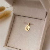Pingente Personalizado Oval Ouro 18K