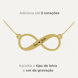 Colar Infinito Personalizado Ouro 18K