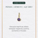 Pingente Pedra Signo Ouro 18K