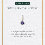 Pingente Pedra Signo Prata 950