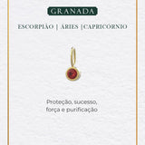 Pingente Pedra Signo Ouro 18K