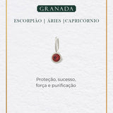 Pingente Pedra Signo Prata 950