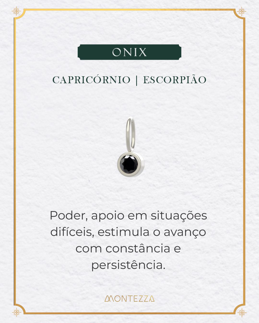 Pingente Pedra Signo Prata 950