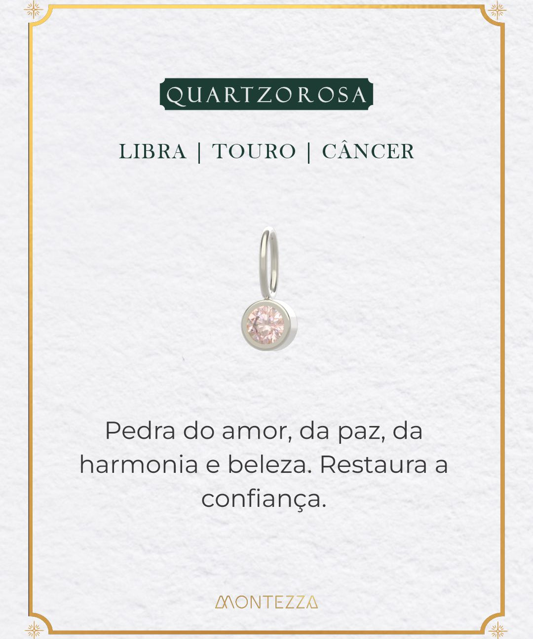 Pingente Pedra Signo Prata 950