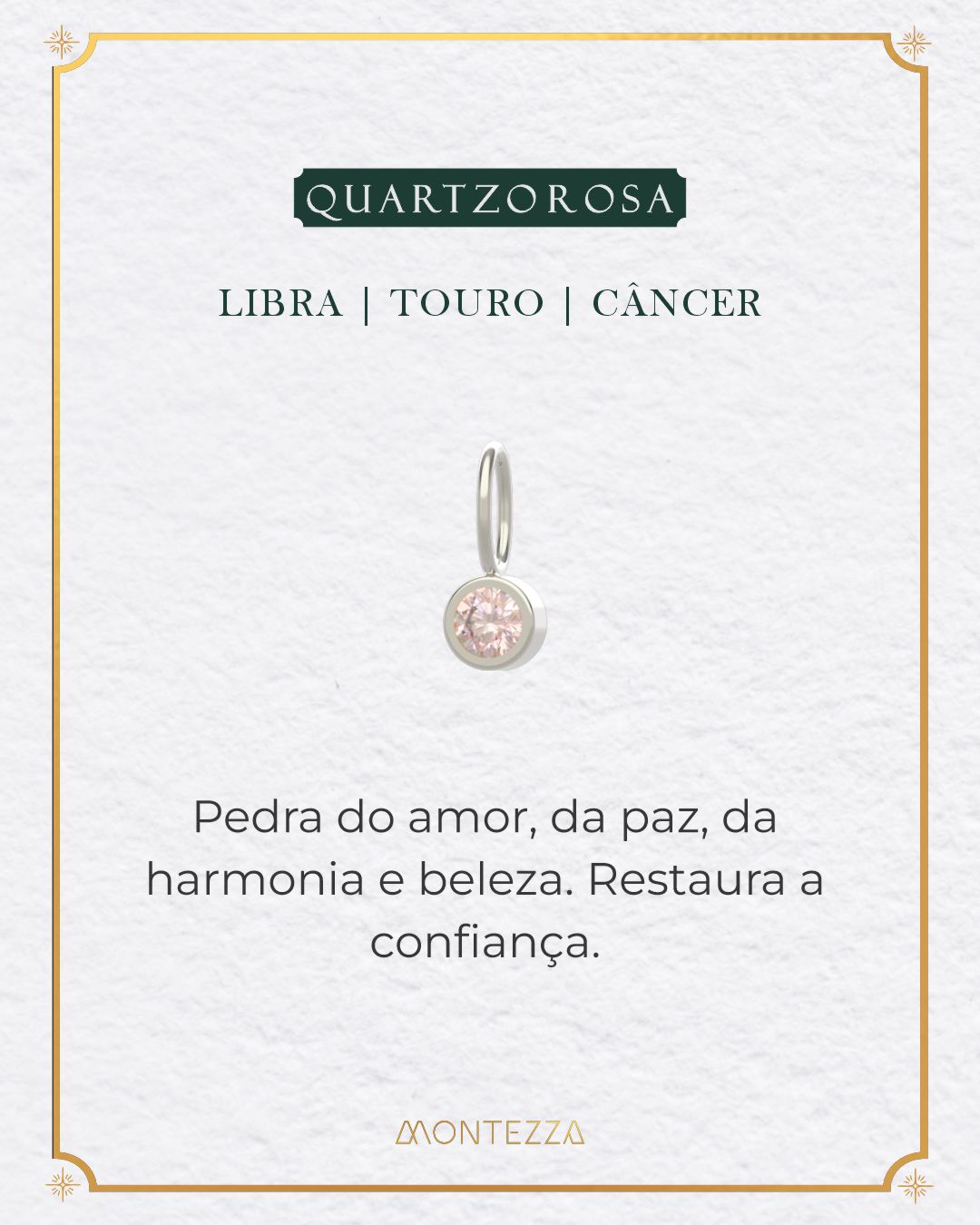 Pingente Pedra Signo Prata 950