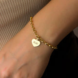 Pingente Personalizado Coração Ouro 18K