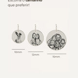 Pingente Foto Personalizado Redondo Prata 950