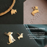 pingente pet cachorro ouro montezza