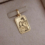 Pingente Foto Personalizado Desquinado Ouro 18K