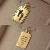 Pingente Foto Personalizado Desquinado Ouro 18K
