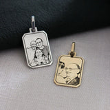 Pingente Foto Personalizado Desquinado Ouro 18K