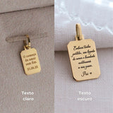 Pingente Foto Personalizado Desquinado Ouro 18K