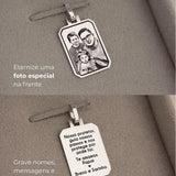 Pingente Foto Personalizado Desquinado Prata 950