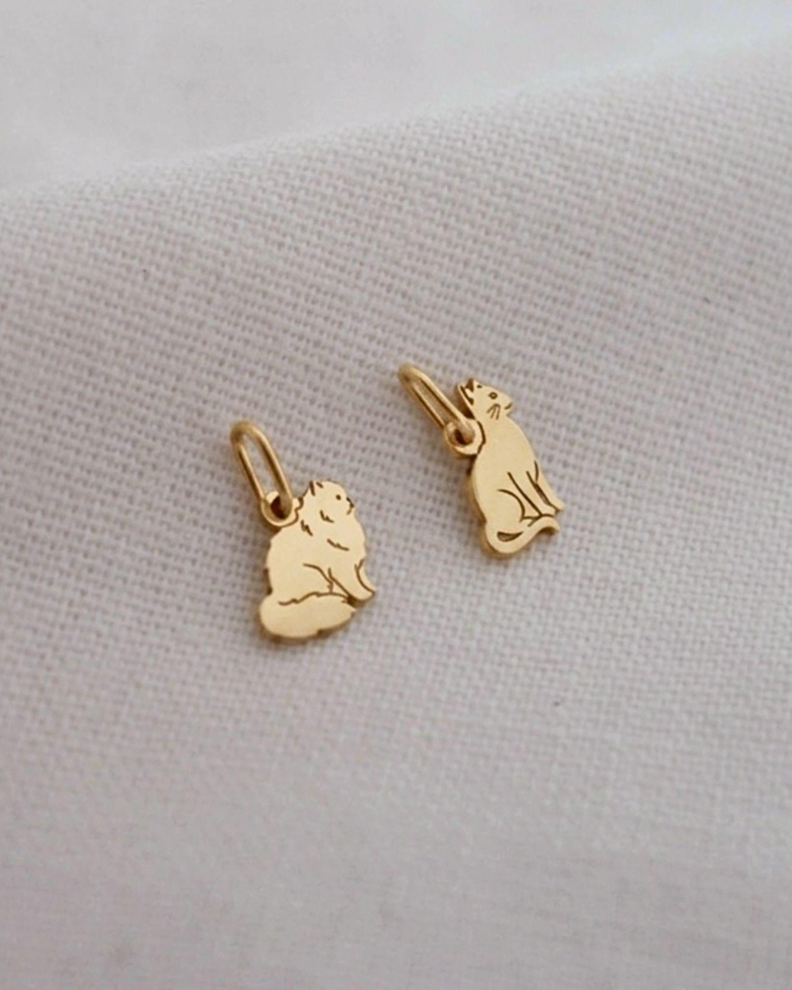 pingente gato personalizado ouro montezza joias
