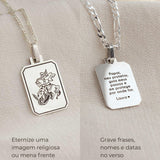 Pingente Personalizado Desquinado Prata 950