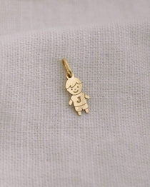 pingente ouro menino personalizado