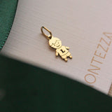 pingente ouro menino personalizado