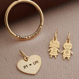 pingente ouro menino personalizado