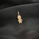 pingente ouro menino personalizado