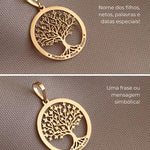 pingente árvore da vida personalizado ouro montezza