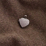 pingente relicario coração de prata personalizado montezza