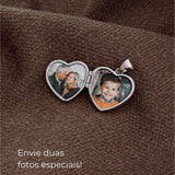 pingente relicario coração de prata personalizado montezza