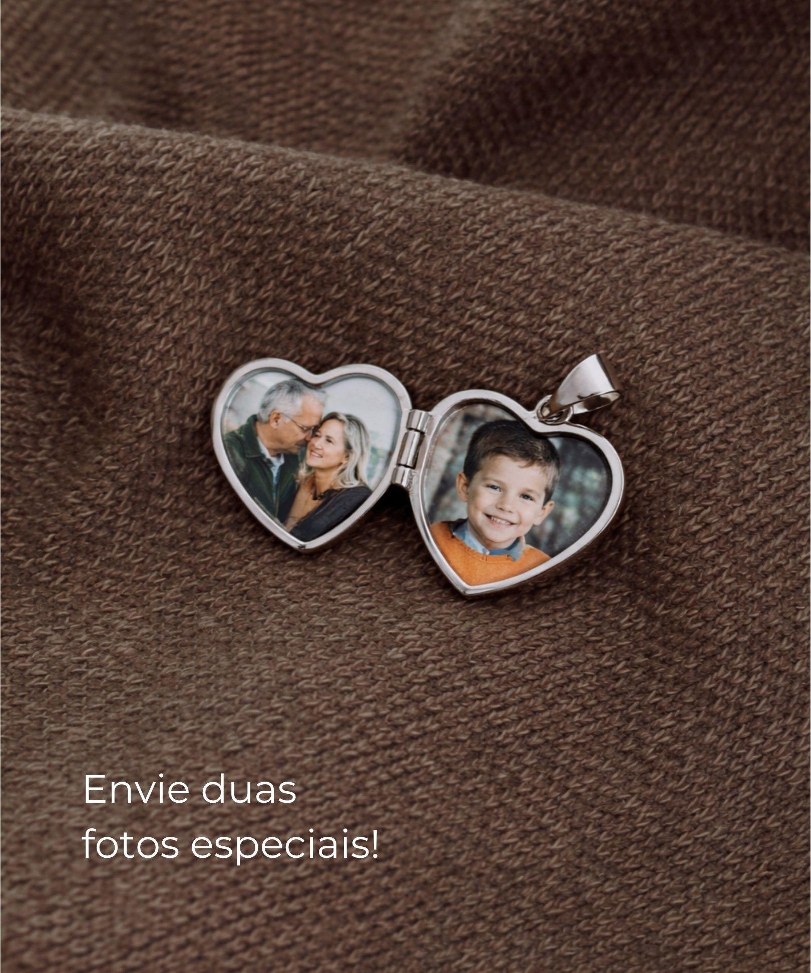 pingente relicario coração de prata personalizado montezza