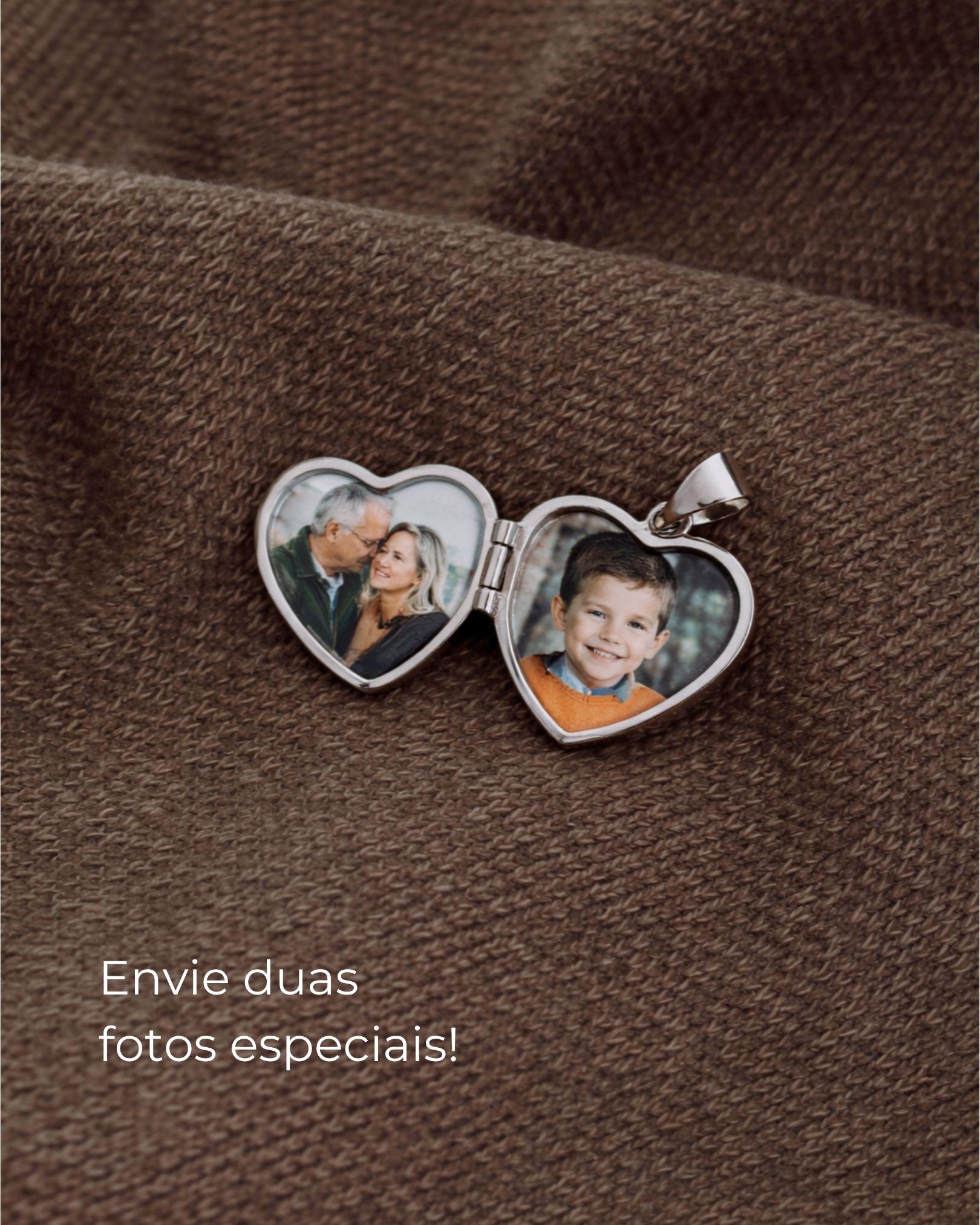 pingente relicario coração de prata personalizado montezza