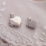 pingente relicario coração de prata personalizado montezza